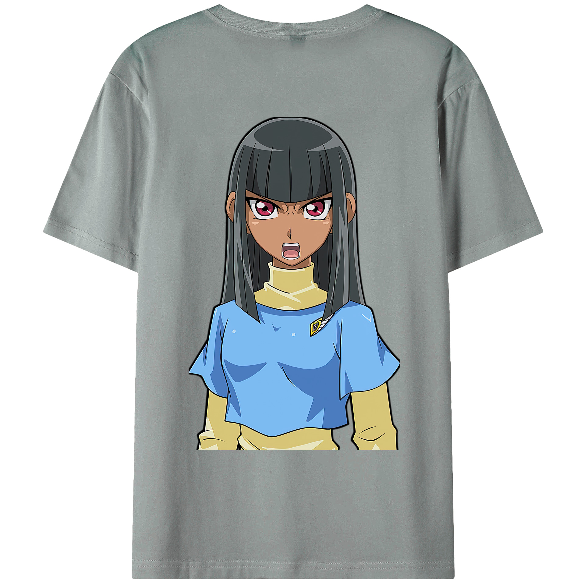 （画像用） 遊☆戯☆王 Yu-Gi-Oh! 綿100％ メンズ半袖Tシャツ（バックプリント） 通気性